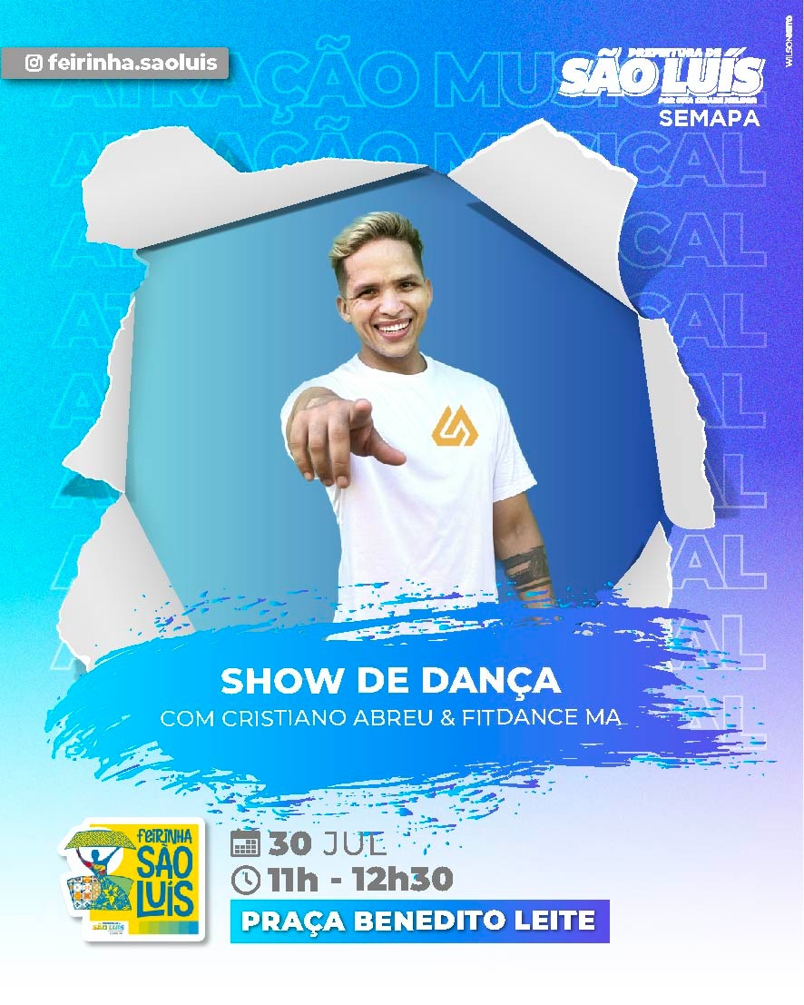 Feirinha São Luís encerra temporada de férias de julho com música e dança neste domingo (30) Feirinha São Luís encerra temporada de férias de julho com música e dança neste domingo (30)