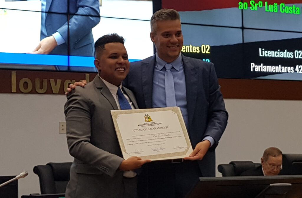 Luan Costa é homenageado com Título de Cidadão Maranhense Luan Costa é homenageado com Título de Cidadão Maranhense