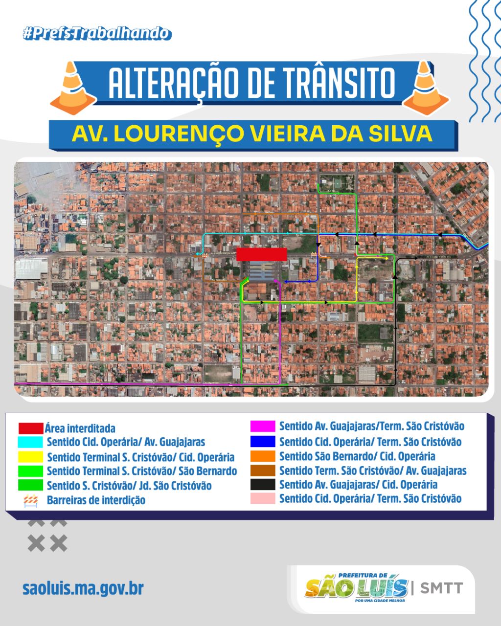 Secretaria Municipal de Trânsito e Transportes fará alteração no trânsito nas proximidades do Terminal de Integração do São Cristóvão Secretaria Municipal de Trânsito e Transportes fará alteração no trânsito nas proximidades do Terminal de Integração do São Cristóvão
