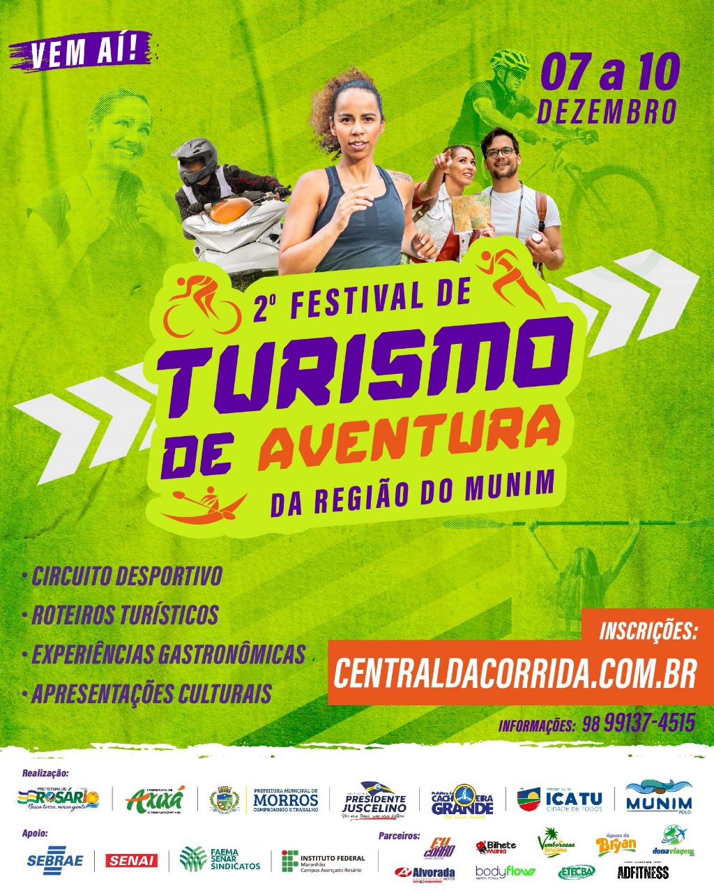 Desbravando o Maranhão: II Festival de Turismo de Aventura agita o Munim de 7 a 10 de dezembro Desbravando o Maranhão: II Festival de Turismo de Aventura agita o Munim de 7 a 10 de dezembro