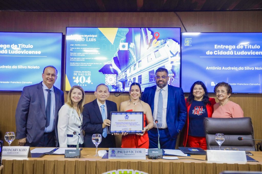 Audreia Noleto recebe o título de cidadã ludovicense Audreia Noleto recebe o título de cidadã ludovicense