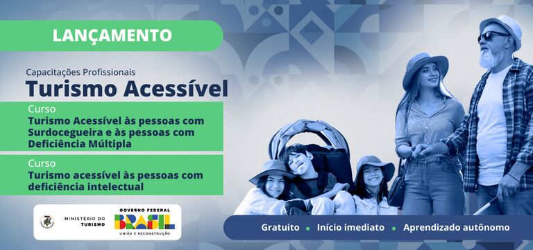 Parceria entre UFMA e MTUR lança dois cursos para promover o turismo acessível às pessoas com deficiência