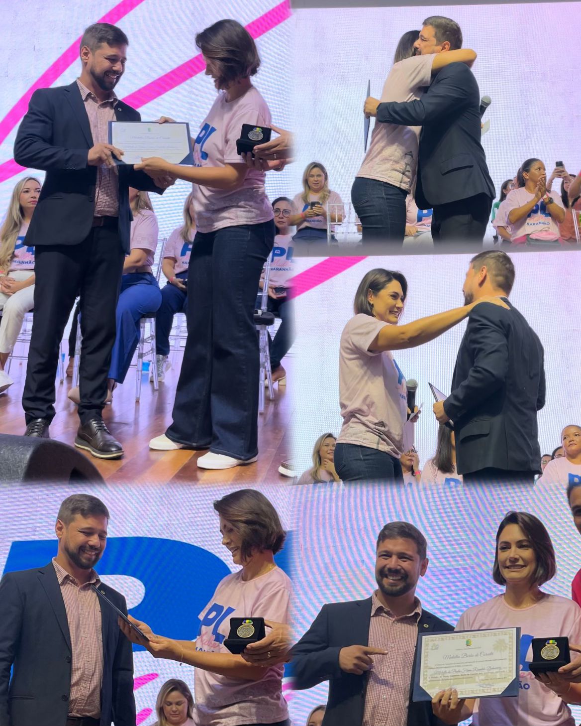 Michelle Bolsonaro recebe Medalha Barão de Coroatá Michelle Bolsonaro recebe Medalha Barão de Coroatá