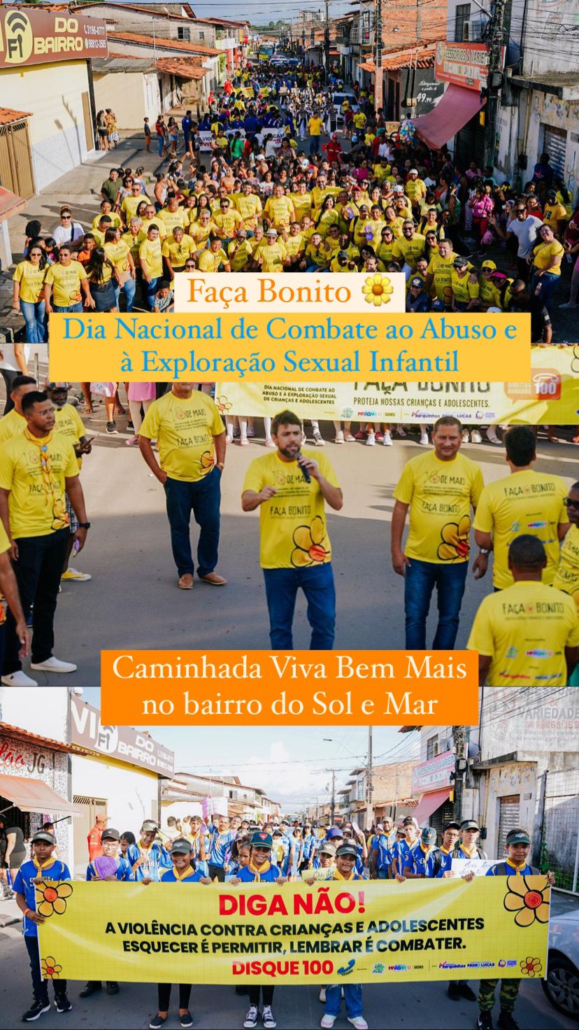 Comunidade do Sol e Mar se Mobiliza na Caminhada “Faça Bonito” contra o Abuso Infantil Comunidade do Sol e Mar se Mobiliza na Caminhada “Faça Bonito” contra o Abuso Infantil