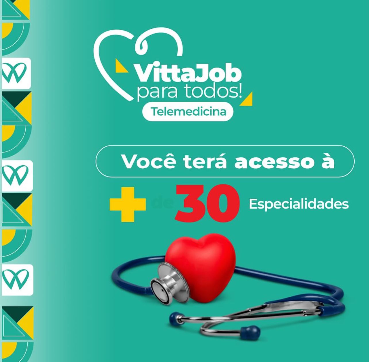Neste sábado dia 01.06 chega em São Luís a VittaJob para Todos Telemedicina