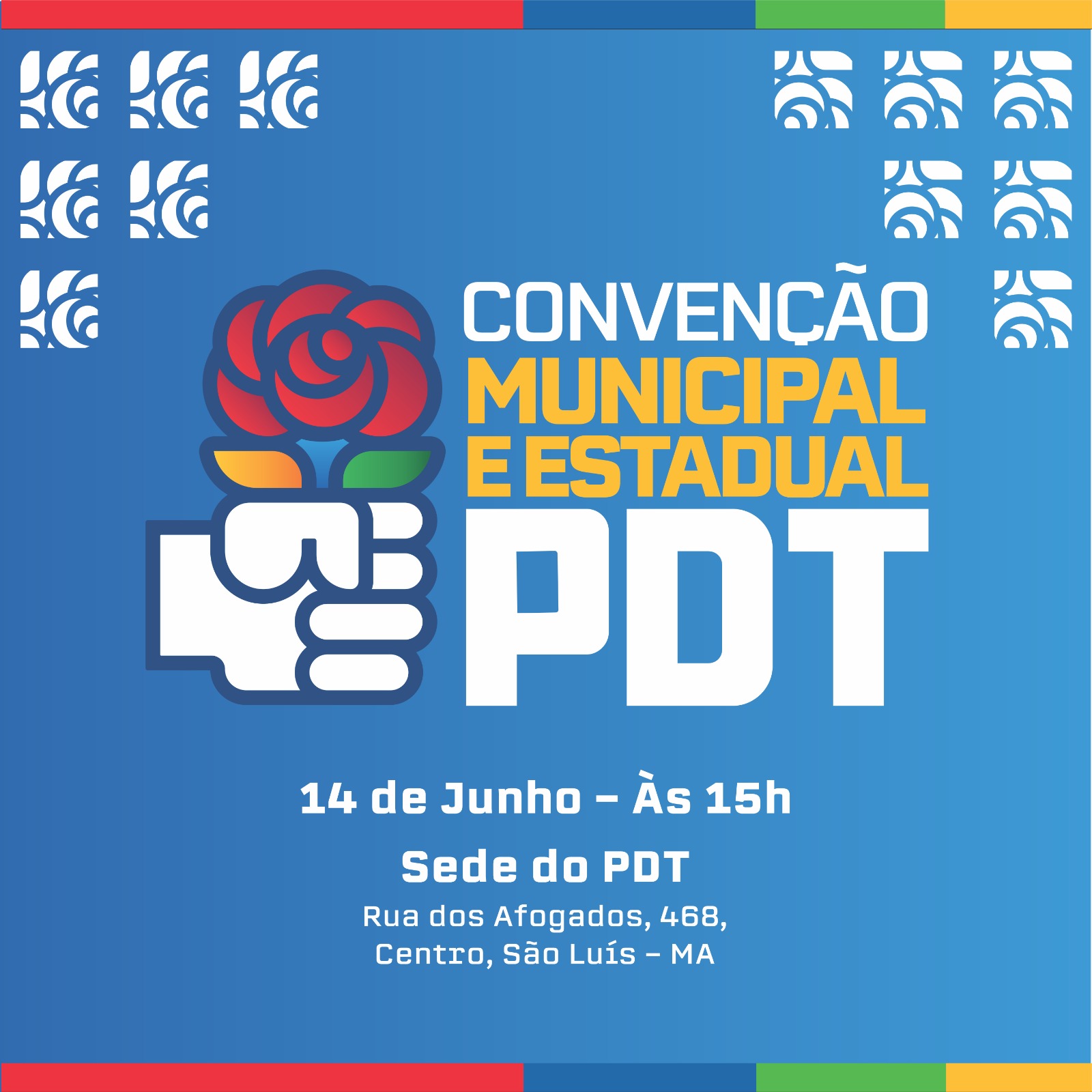 PDT realiza Convenção em São Luís na sexta (14) PDT realiza Convenção em São Luís na sexta (14)