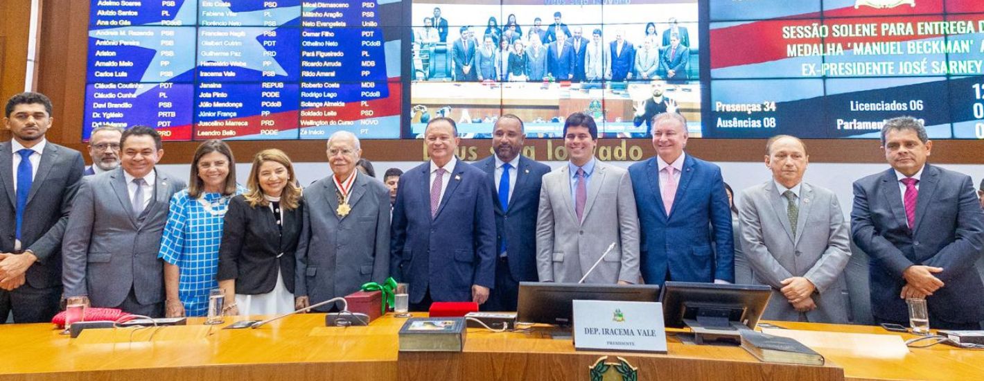 José Sarney é homenageado com a maior honraria do Legislativo maranhense José Sarney é homenageado com a maior honraria do Legislativo maranhense
