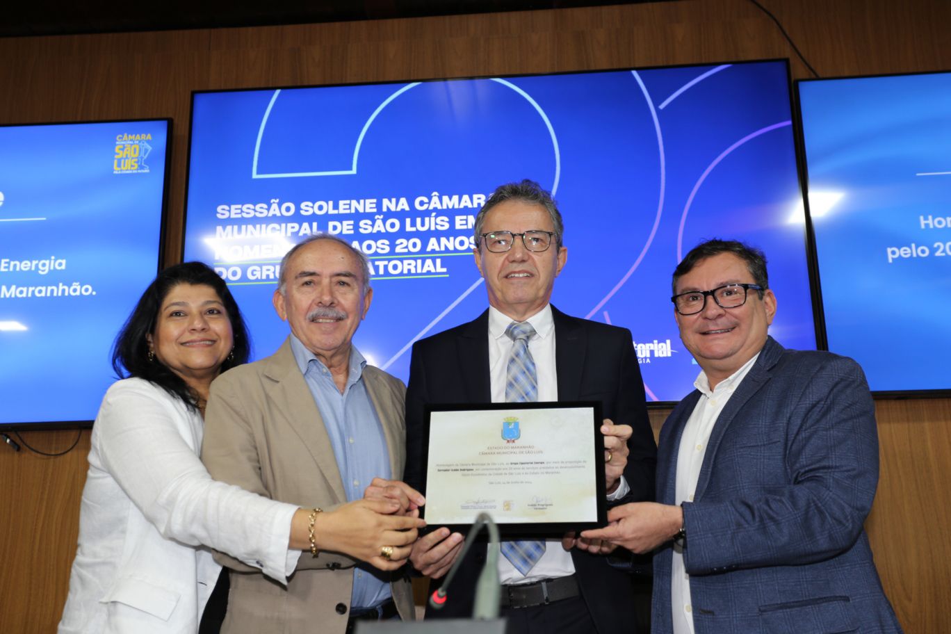 Sessão Solene promovida pela Câmara Municipal de São Luís destaca a contribuição da Equatorial para o desenvolvimento de São Luís e do Estado Sessão Solene promovida pela Câmara Municipal de São Luís destaca a contribuição da Equatorial para o desenvolvimento de São Luís e do Estado