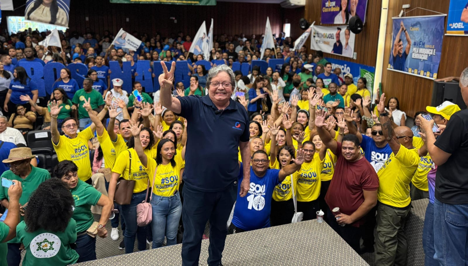 Dr. Gutemberg oficializa candidatura à reeleição a vereador e reafirma apoio à reeleição de Braide Dr. Gutemberg oficializa candidatura à reeleição a vereador e reafirma apoio à reeleição de Braide