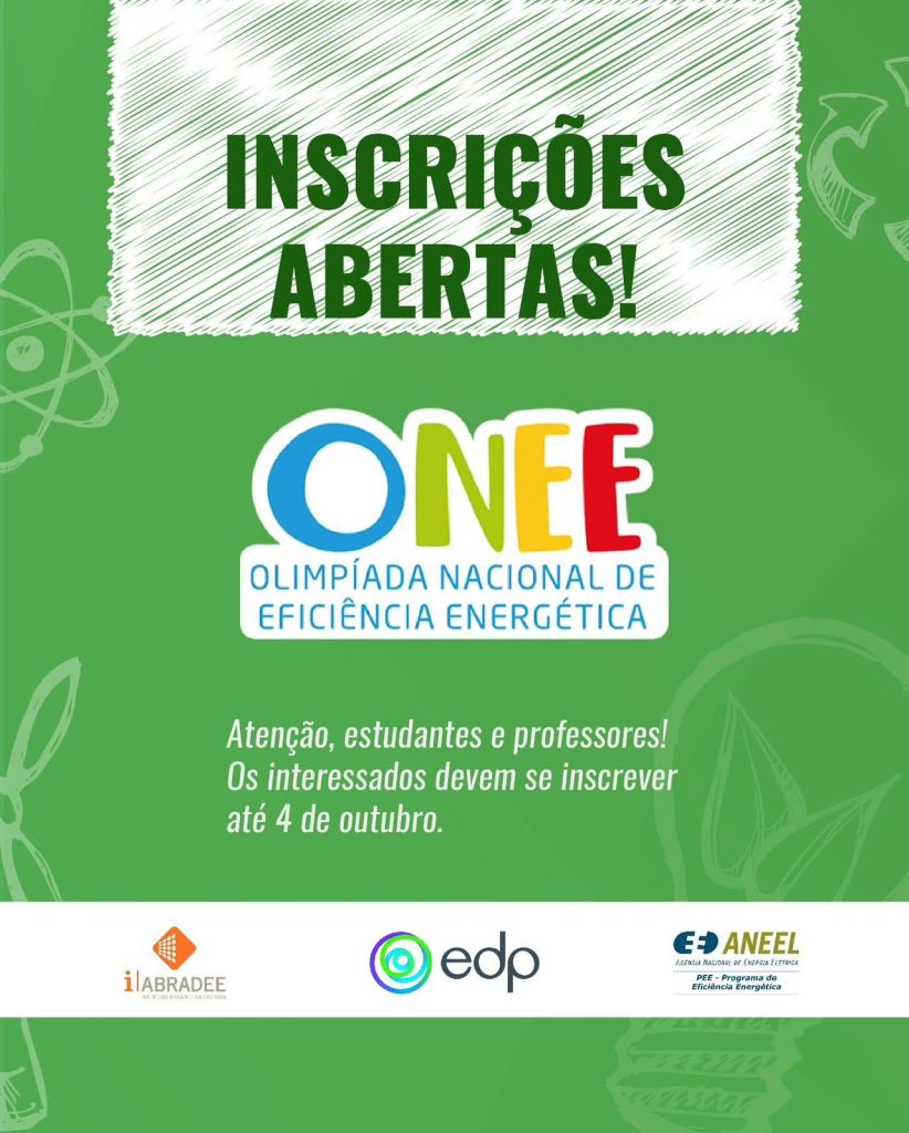 Inscrições para a Olimpíada Nacional de Eficiência Energética 2024 estão abertas