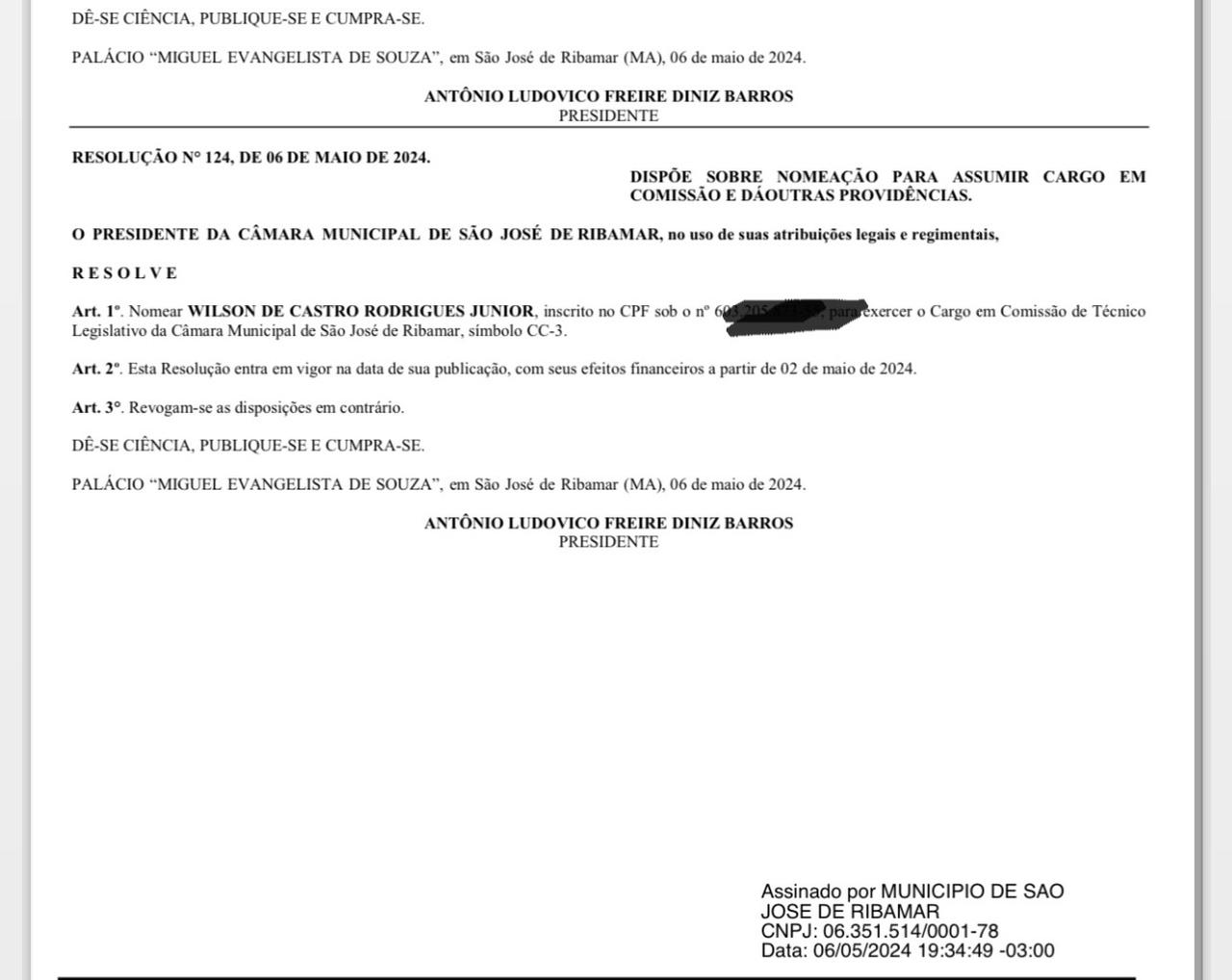 Sem provas, vereadores aliados de Julinho inventam ‘funcionário fantasma’ na Câmara de Ribamar Sem provas, vereadores aliados de Julinho inventam ‘funcionário fantasma’ na Câmara de Ribamar