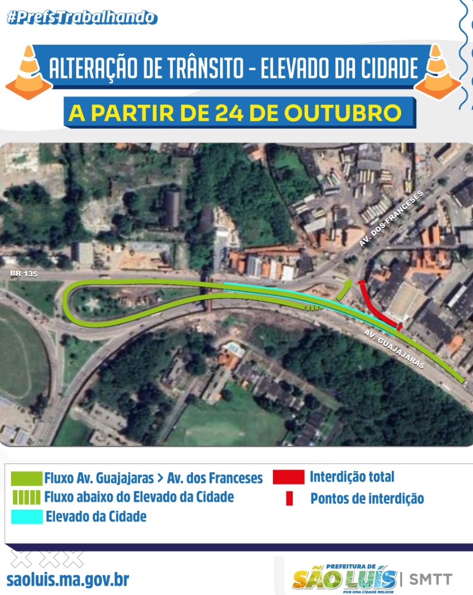SMTT promove intervenção de trânsito na região do Elevado da Cidade SMTT promove intervenção de trânsito na região do Elevado da Cidade