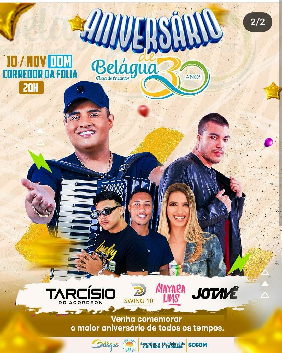 Shows irão animar aniversário de Belágua neste fim de semana Shows irão animar aniversário de Belágua neste fim de semana