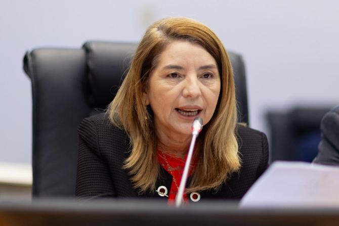 Iracema está reeleita presidente da Assembleia Iracema está reeleita presidente da Assembleia