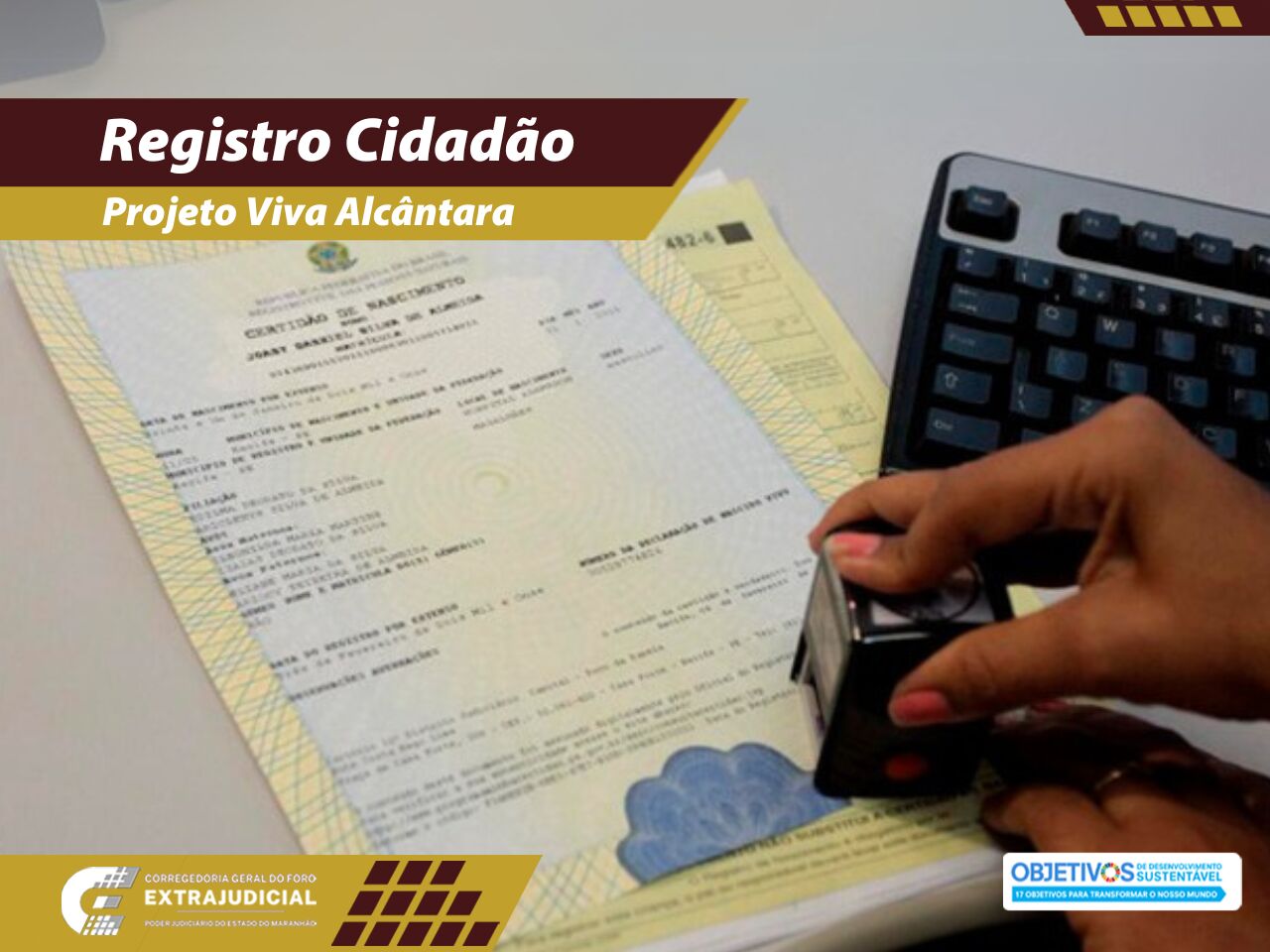 Corregedoria Extrajudicial e parceiros levam ação social para população de Alcântara Corregedoria Extrajudicial e parceiros levam ação social para população de Alcântara